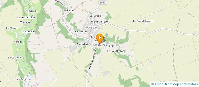 localisation de l'entreprise MONSIEUR JEAN-LUC FROISSANT  HOUSSAY