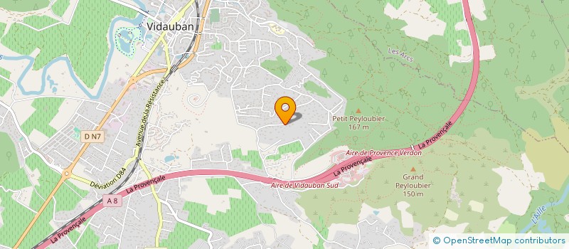 localisation de l'entreprise MONSIEUR JEAN-LUC FROSSARD  VIDAUBAN