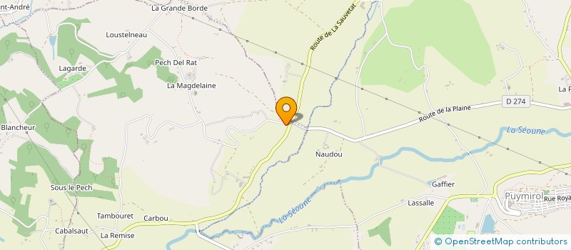 localisation de l'entreprise MONSIEUR JEAN-LUC GACHEDOIT  SAINT-PIERRE-DE-CLAIRAC