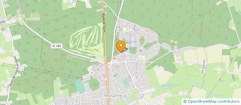 localisation de l'entreprise MONSIEUR JEAN LUC GAIGNARD  MULSANNE