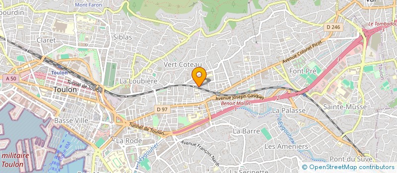 localisation de l'entreprise MONSIEUR JEAN-LUC GANTEL  TOULON