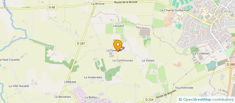 localisation de l'entreprise MONSIEUR JEAN-LUC GARNIER  MORDELLES