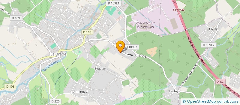 localisation de l'entreprise MONSIEUR JEAN-LUC GAVARD  CABANAC-VILLAGRAINS