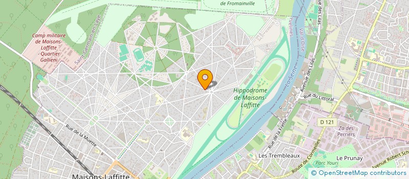 localisation de l'entreprise MONSIEUR JEAN-LUC GAYET  MAISONS-LAFFITTE