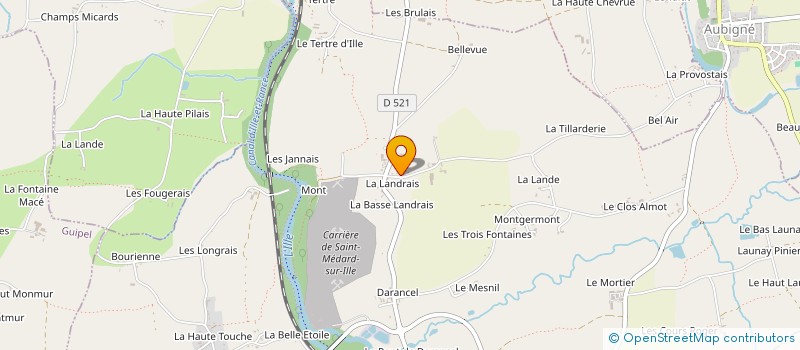 localisation de l'entreprise MONSIEUR JEAN-LUC GERARD  SAINT-MEDARD-SUR-ILLE