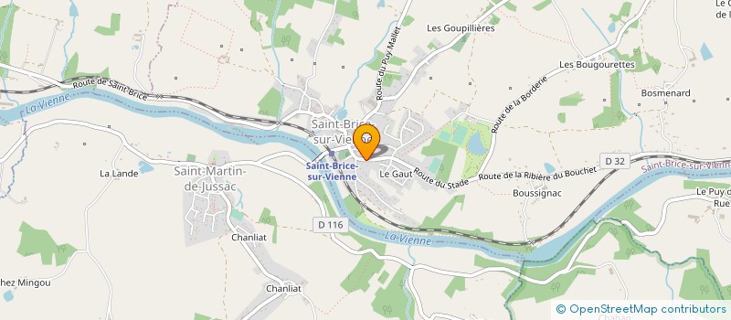 localisation de l'entreprise MONSIEUR JEAN LUC GOLFIER  SAINT-BRICE-SUR-VIENNE