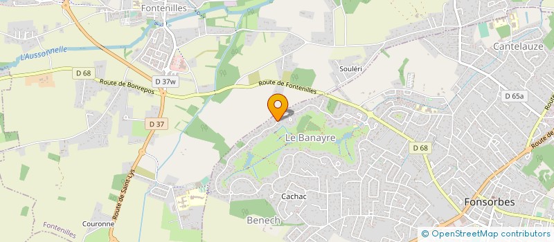 localisation de l'entreprise MONSIEUR JEAN LUC GOMEZ  FONSORBES