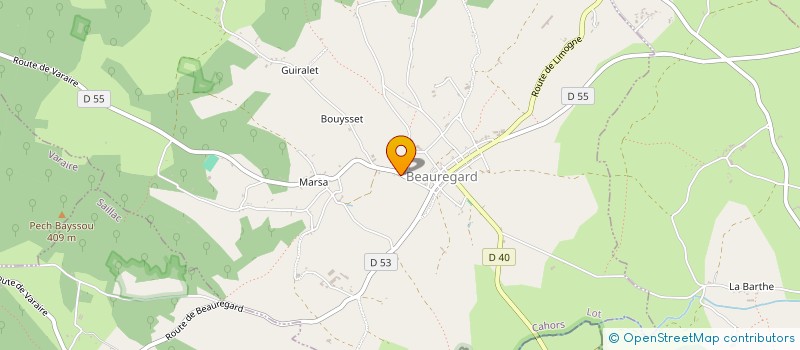 localisation de l'entreprise MONSIEUR JEAN-LUC GOSSE  BEAUREGARD