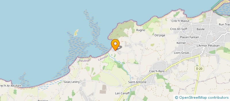 localisation de l'entreprise MONSIEUR JEAN-LUC GOUABEAU  PLEUBIAN