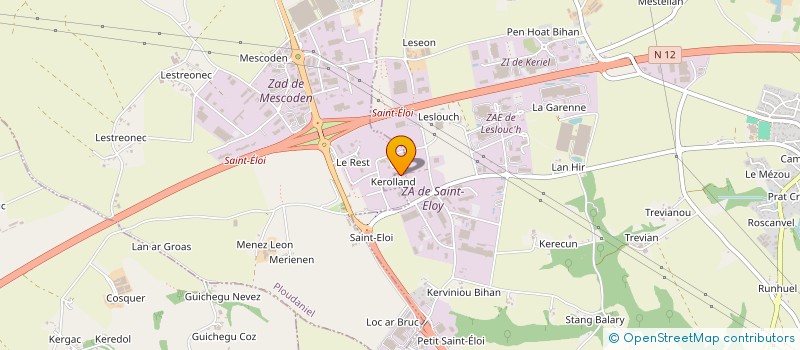 localisation de l'entreprise MONSIEUR JEAN LUC GOURIOU  PLOUEDERN