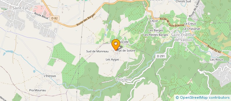 localisation de l'entreprise MONSIEUR JEAN-LUC GRANGEON  THORRENC