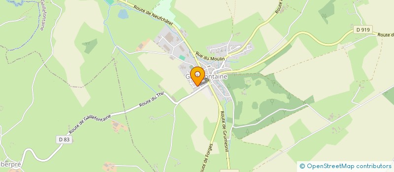 localisation de l'entreprise MONSIEUR JEAN-LUC GRINDEL  GAILLEFONTAINE