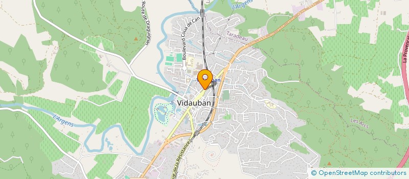 localisation de l'entreprise MONSIEUR JEAN-LUC GROUSELLE  VIDAUBAN