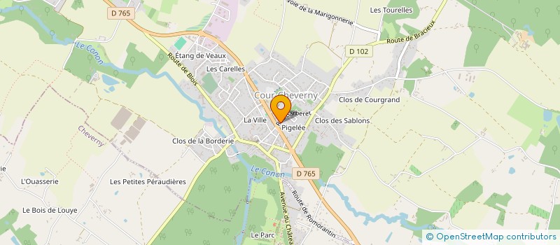 localisation de l'entreprise MONSIEUR JEAN-LUC GUIGNEBERT  COUR-CHEVERNY