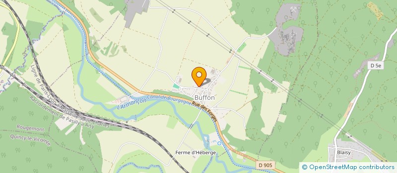 localisation de l'entreprise MONSIEUR JEAN LUC GUILLEMENOT  BUFFON