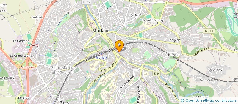 localisation de l'entreprise MONSIEUR JEAN LUC GUINAMANT à MORLAIX