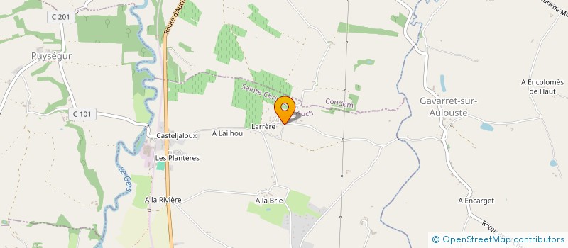 localisation de l'entreprise MONSIEUR JEAN-LUC HABEREY  FLEURANCE