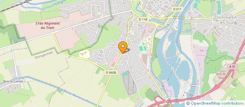 localisation de l'entreprise MONSIEUR JEAN  LUC HAMEAU  TOUL