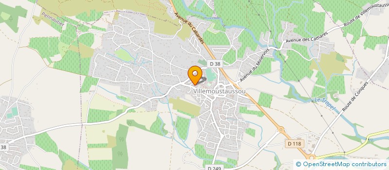 localisation de l'entreprise MONSIEUR JEAN LUC HATTIER  VILLEMOUSTAUSSOU