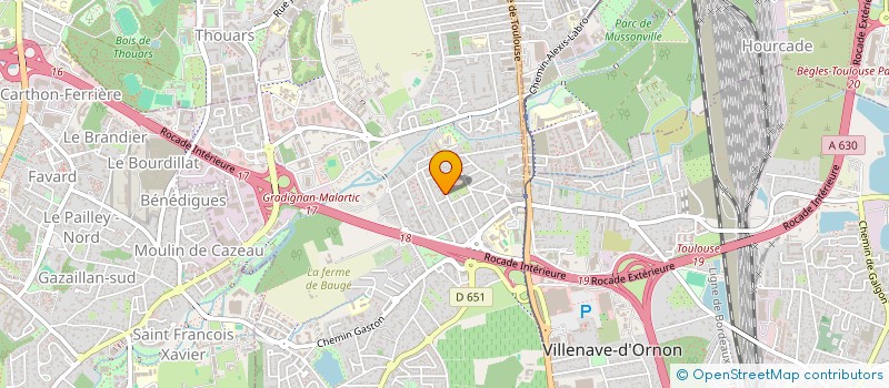 localisation de l'entreprise MONSIEUR JEAN-LUC HAYET  VILLENAVE-D'ORNON