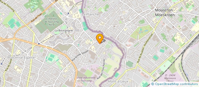 localisation de l'entreprise MONSIEUR JEAN LUC HELLIN  TOURCOING