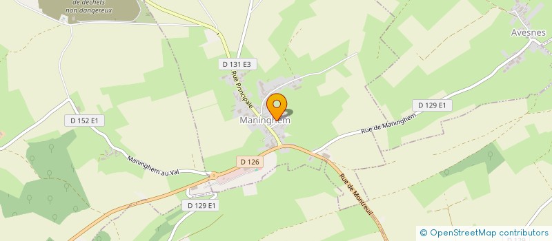 localisation de l'entreprise MONSIEUR JEAN-LUC HENOT  MANINGHEM