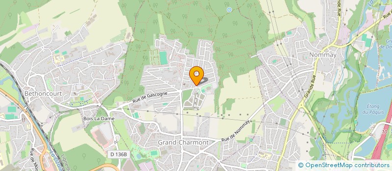 localisation de l'entreprise MONSIEUR JEAN-LUC HERARD  GRAND-CHARMONT