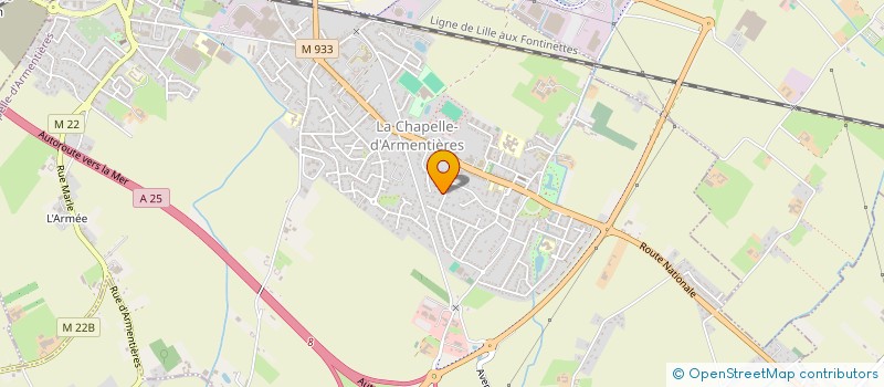 localisation de l'entreprise MONSIEUR JEAN LUC HERBACH  LA CHAPELLE-D'ARMENTIERES