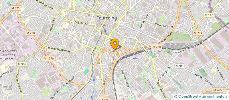 localisation de l'entreprise MONSIEUR JEAN LUC HONORE  TOURCOING