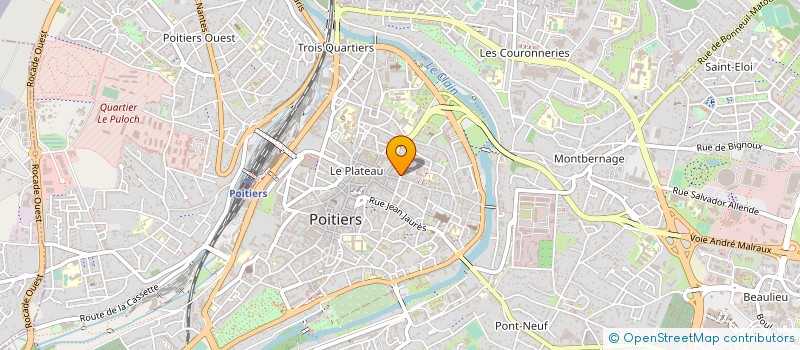 localisation de l'entreprise MONSIEUR JEAN LUC HOUETO à POITIERS