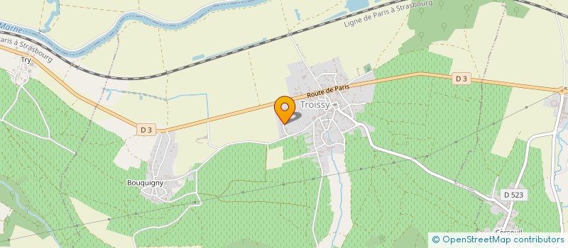 localisation de l'entreprise MONSIEUR JEAN LUC HUMBERT  TROISSY