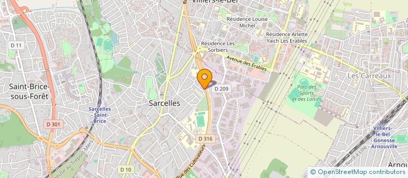 localisation de l'entreprise MONSIEUR JEAN-LUC JASMIN  SARCELLES