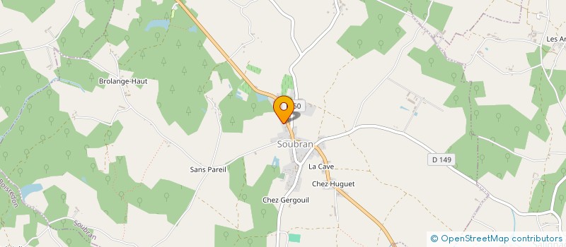 localisation de l'entreprise MONSIEUR JEAN LUC JEANNEAU  SOUBRAN