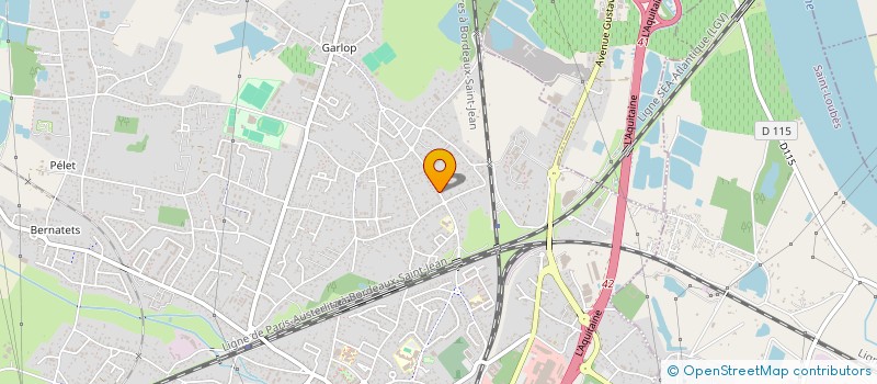 localisation de l'entreprise MONSIEUR JEAN-LUC JEANNIN  AMBARES-ET-LAGRAVE