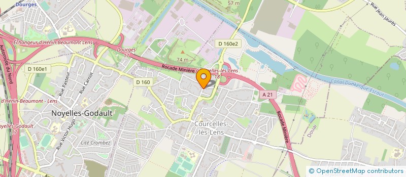 localisation de l'entreprise MONSIEUR JEAN LUC JOLY  COURCELLES-LES-LENS