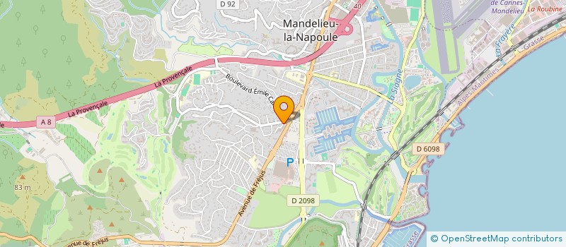 localisation de l'entreprise MONSIEUR JEAN-LUC JORET à MANDELIEU-LA-NAPOULE