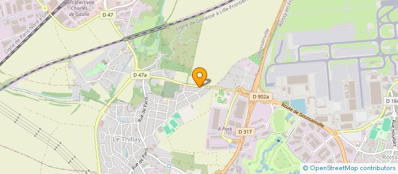 localisation de l'entreprise MONSIEUR JEAN LUC JOSIAS  LE THILLAY