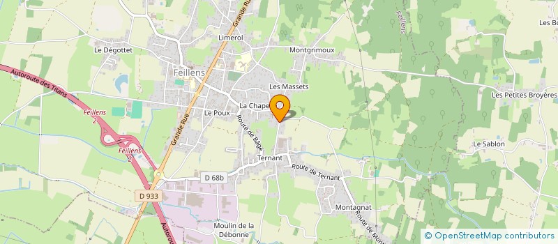 localisation de l'entreprise MONSIEUR JEAN-LUC JULLIN  FEILLENS