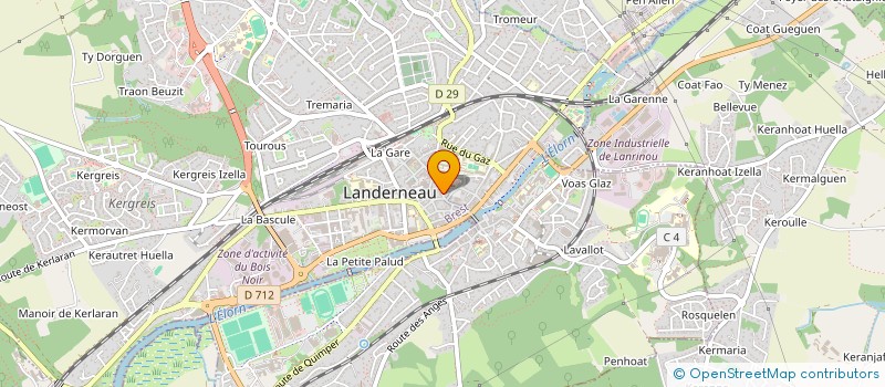 localisation de l'entreprise MONSIEUR JEAN-LUC KERBIRIOU à LANDERNEAU