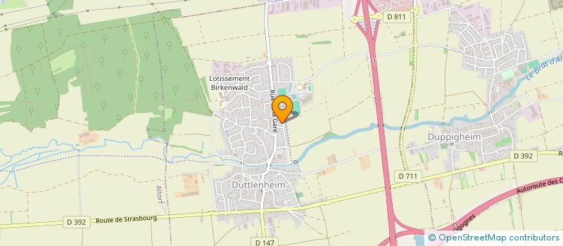 localisation de l'entreprise MONSIEUR JEAN LUC KNOLL  DUTTLENHEIM