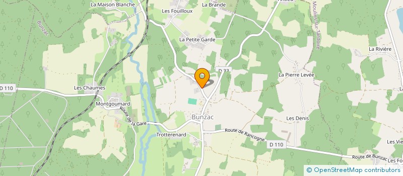 localisation de l'entreprise MONSIEUR JEAN LUC LABORDE à BUNZAC