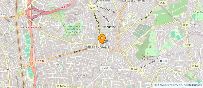 localisation de l'entreprise MONSIEUR JEAN LUC LACAILLE à MONTREUIL