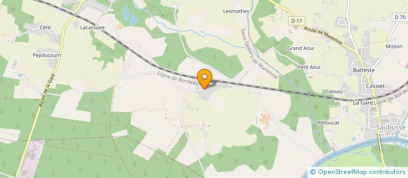 localisation de l'entreprise MONSIEUR JEAN-LUC LACAZE  SAINT-GEOURS-DE-MAREMNE