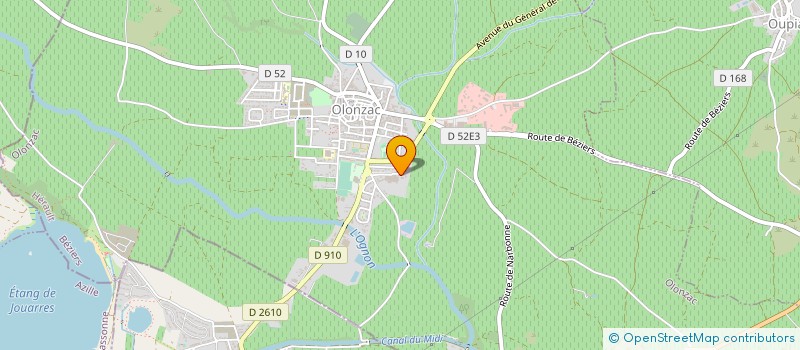 localisation de l'entreprise MONSIEUR JEAN LUC LAGARDE  OLONZAC