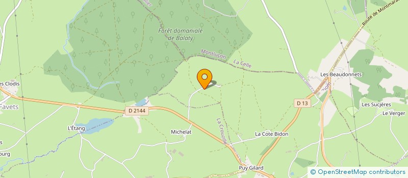 localisation de l'entreprise MONSIEUR JEAN-LUC LAGOUTTE  MONTAIGUT-EN-COMBRAILLE