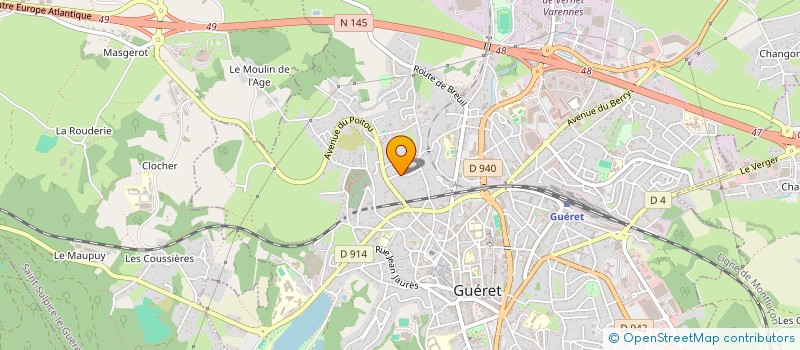 localisation de l'entreprise MONSIEUR JEAN-LUC LANGLAIS à GUERET