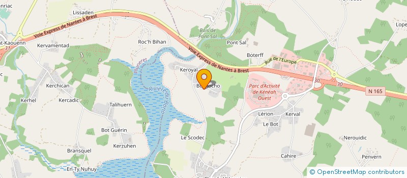 localisation de l'entreprise MONSIEUR JEAN LUC LANIO  PLOUGOUMELEN