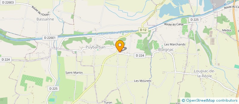 localisation de l'entreprise MONSIEUR JEAN-LUC LAQUEBE  PUYBARBAN