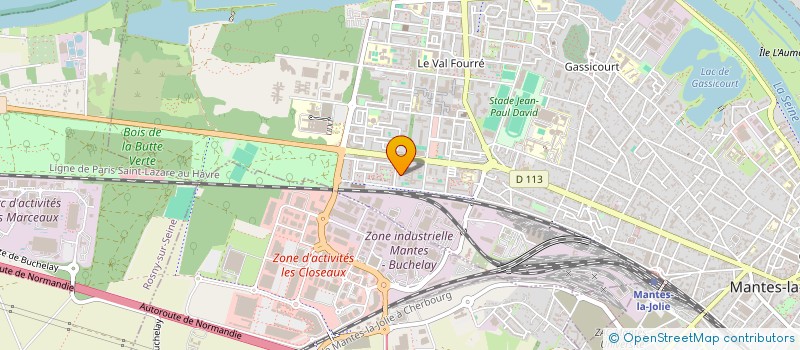 localisation de l'entreprise MONSIEUR JEAN-LUC LATRON  MANTES-LA-JOLIE