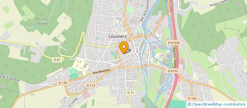 localisation de l'entreprise MONSIEUR JEAN-LUC LAURENDEAU à LOUVIERS